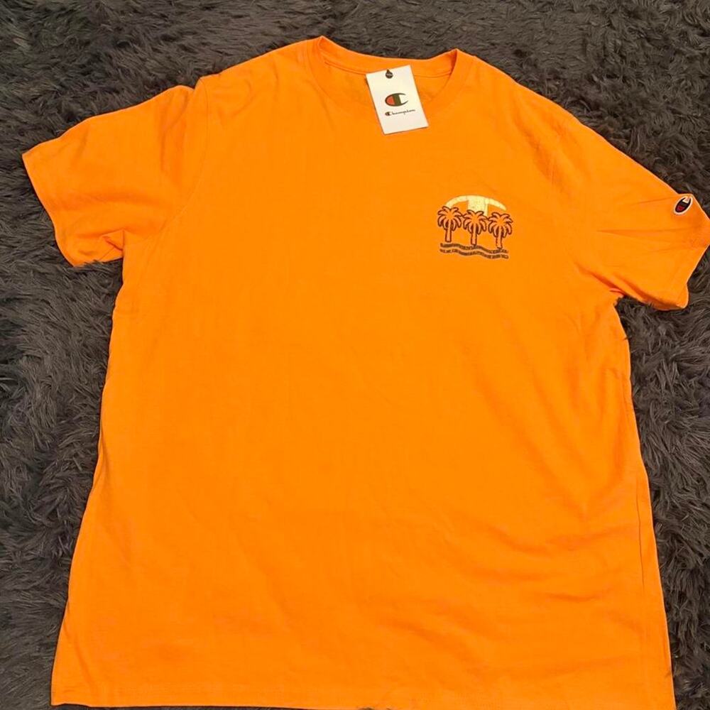 Champion orange sunset vibes tee Size L